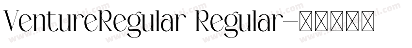 VentureRegular Regular字体转换